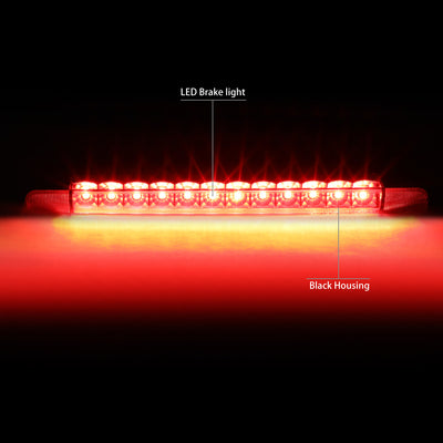 D-Motoring - Third Brake Light - LED - Black Housing - Plug-n-Play - Toyota 4Runner / Highlander / Prius / Prius C / Prius V / Sienna - 2
