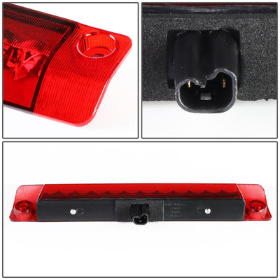 D-Motoring - Third Brake Light - LED - Red Lens - Plug-n-Play - Toyota 4Runner / Highlander / Prius / Prius C / Prius V / Sienna - 4