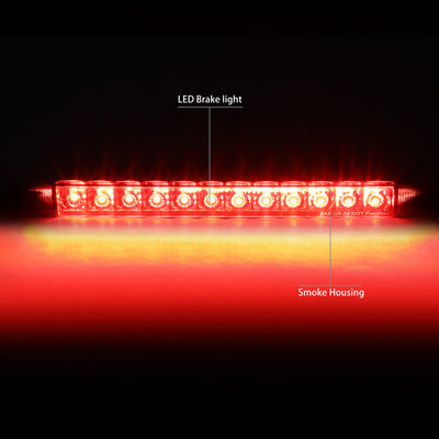 D-Motoring - Third Brake Light - LED - Smoked Lens - Plug-n-Play - Toyota 4Runner / Highlander / Prius / Prius C / Prius V / Sienna - 2