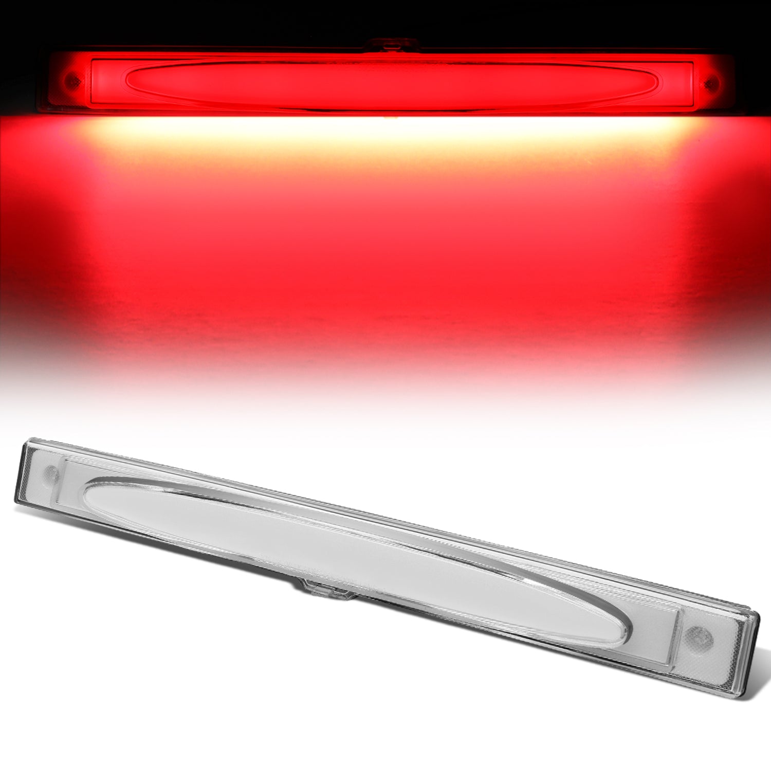 D-Motoring - 05-13 Chevy CorvetteThird Brake Light - 3D LED Bar - Clear Lens - Plug-n-Play - 1