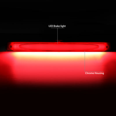 D-Motoring - 05-13 Chevy CorvetteThird Brake Light - 3D LED Bar - Clear Lens - Plug-n-Play - 2