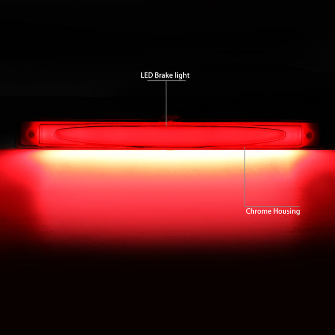D-Motoring - 05-13 Chevy CorvetteThird Brake Light - 3D LED Bar - Clear Lens - Plug-n-Play - 2