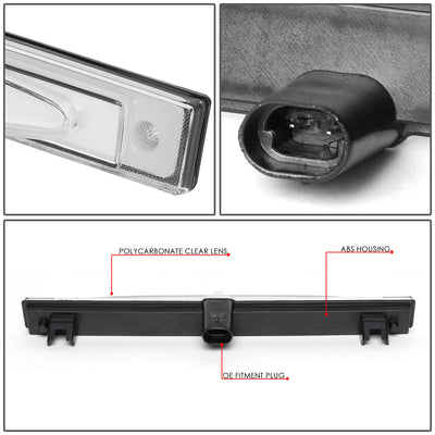 D-Motoring - 05-13 Chevy CorvetteThird Brake Light - 3D LED Bar - Clear Lens - Plug-n-Play - 4