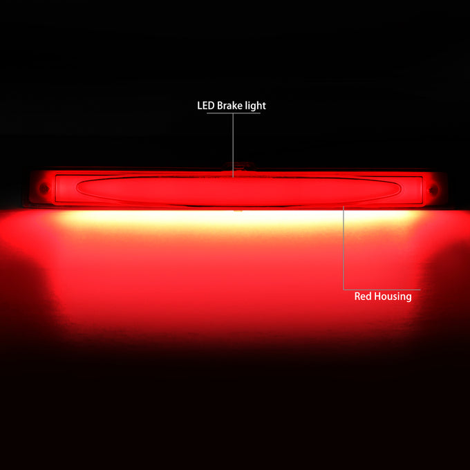 D-Motoring - 05-13 Chevy CorvetteThird Brake Light - 3D LED Bar - Red Lens - Plug-n-Play - 2