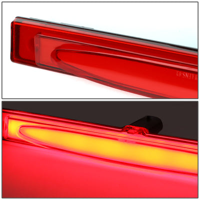 D-Motoring - 05-13 Chevy CorvetteThird Brake Light - 3D LED Bar - Red Lens - Plug-n-Play - 3