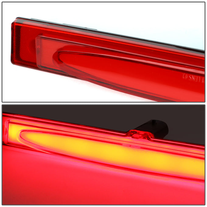 D-Motoring - 05-13 Chevy CorvetteThird Brake Light - 3D LED Bar - Red Lens - Plug-n-Play - 3