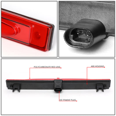 D-Motoring - 05-13 Chevy CorvetteThird Brake Light - 3D LED Bar - Red Lens - Plug-n-Play - 4