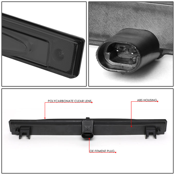 D-Motoring - 05-13 Chevy CorvetteThird Brake Light - 3D LED Bar - Smoked Lens - Plug-n-Play - 4
