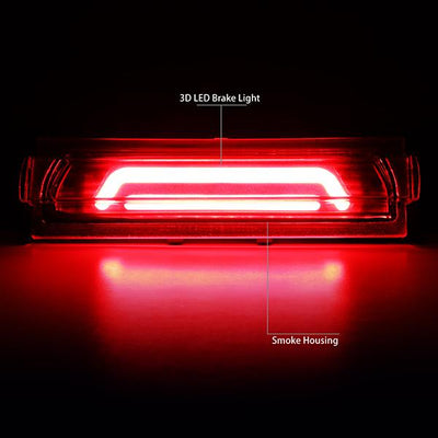 91-96 Chevy Corvette Third Brake Light - 3D LED Bar - Smoked Lens - Plug-n-Play - 2