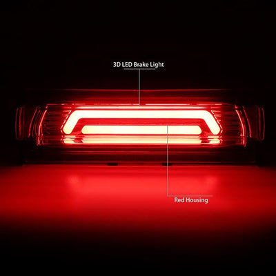 91-96 Chevy Corvette Third Brake Light - 3D LED Bar - Red Lens - Plug-n-Play - 2