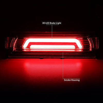 91-96 Chevy Corvette Third Brake Light - 3D LED Bar - Smoked Lens - Plug-n-Play - 2