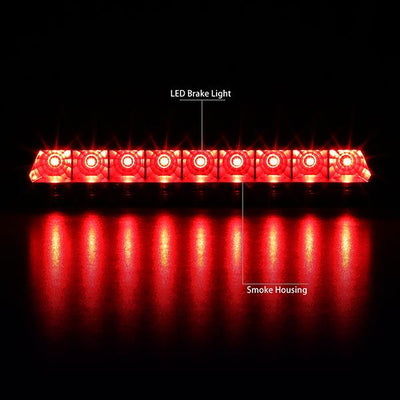 91-96 Chevy Corvette Third Brake Light - Full LED - Smoked Lens - Plug-n-Play - 2