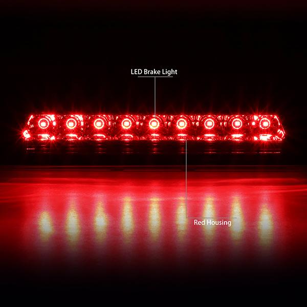 91-96 Chevy Corvette Third Brake Light - Full LED - Red Lens - Plug-n-Play - 2