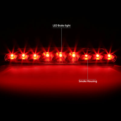 D-Motoring - Third Brake Light - LED - Black Housing - Smoked Lens - Plug-n-Play - 97-04 Chevy Corvette - 3
