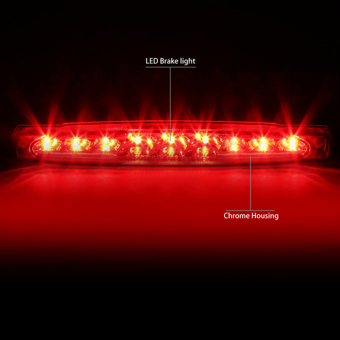 D-Motoring - Third Brake Light - LED - Chrome Housing - Plug-n-Play - 97-04 Chevy Corvette - 2