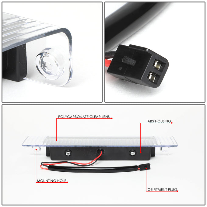 D-Motoring - Third Brake Light - LED - Black Housing - Plug-n-Play - Chevy Express 1500 / 2500 / 3500 / GMC Savana 1500 / 2500 / 3500 - 4