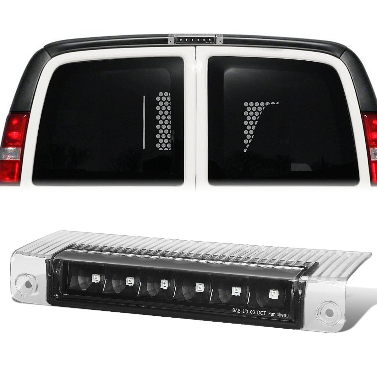 LED 3rd Brake Light <br>03-17 Chevy Express / GMC Savana 1500 2500 3500