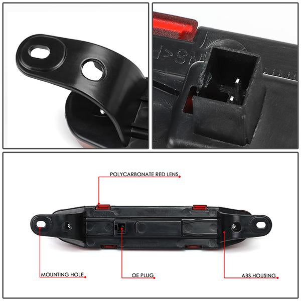 06-10 Dodge Charger Third Brake Light - Full LED - Red Lens - Plug-n-Play - 4