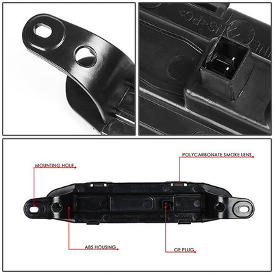 06-10 Dodge Charger Third Brake Light - Full LED - Smoked Lens - Plug-n-Play - 4