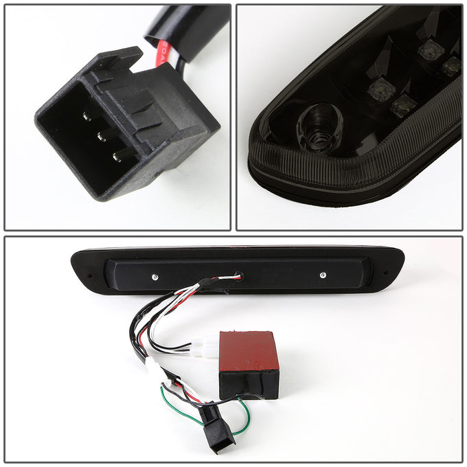 D-Motoring - Third Brake Light - LED - 2-Row - Black Housing - Smoked Lens - Plug-n-Play - Chevy Colorado / GMC Canyon - 4
