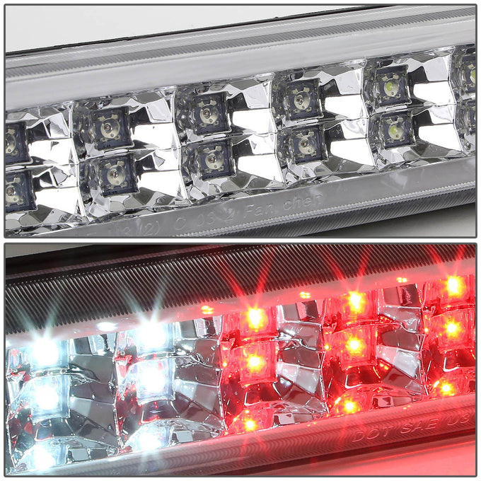 D-Motoring - Third Brake Light - LED - Dual Row - Chrome Housing - Plug-n-Play - Chevy Colorado / GMC Canyon - 4