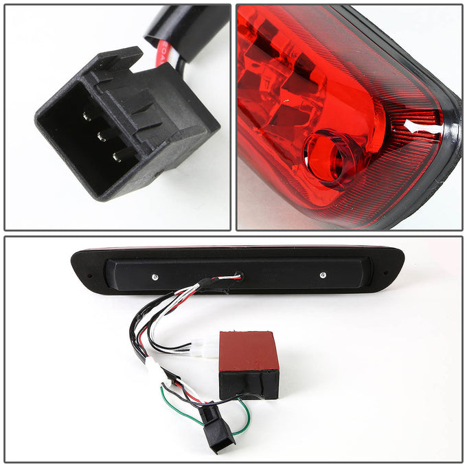 D-Motoring - Third Brake Light - LED - 2-Row - Red Lens - Plug-n-Play - Chevy Colorado / GMC Canyon - 5