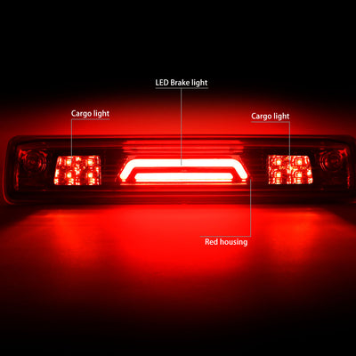 D-Motoring - Third Brake Light - 3D LED - Red Lens - Plug-n-Play - Chevy Colorado / GMC Canyon - 3