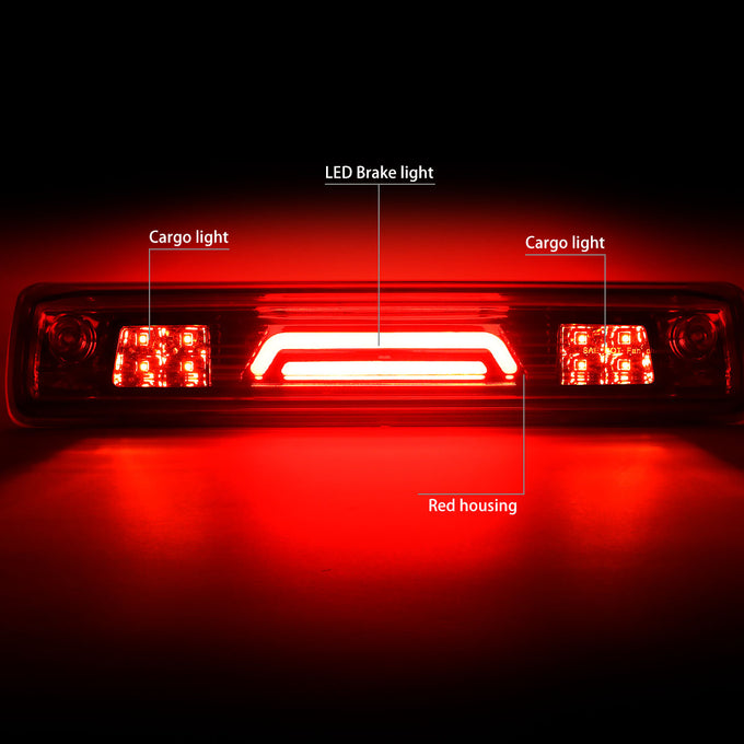 D-Motoring - Third Brake Light - 3D LED - Red Lens - Plug-n-Play - Chevy Colorado / GMC Canyon - 3