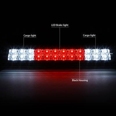D-Motoring - Third Brake Light - LED - Dual Row - Black Housing - Plug-n-Play - Chevy Colorado / GMC Canyon - 3