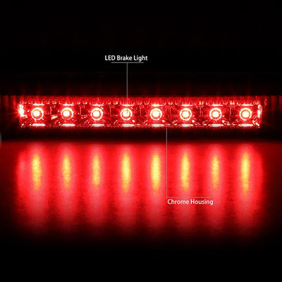 10-16 Dodge Journey Third Brake Light - Full LED - Chrome Housing - Clear Lens - Plug-n-Play - 2