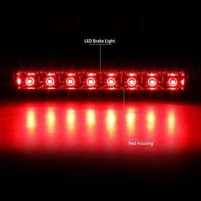 10-16 Dodge Journey Third Brake Light - Full LED - Red Housing - Red Lens - Plug-n-Play - 2