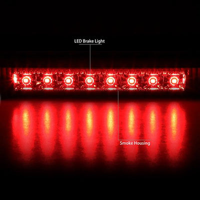 10-16 Dodge Journey Third Brake Light - Full LED - Smoked Lens - Plug-n-Play - 2