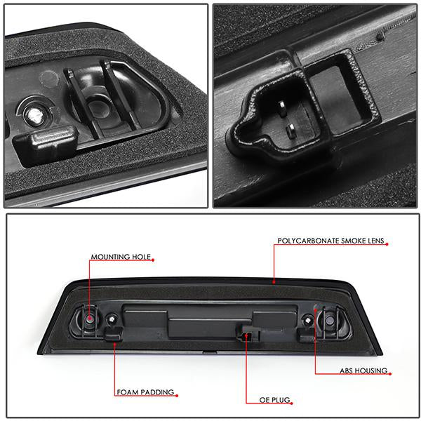 10-16 Dodge Journey Third Brake Light - Full LED - Smoked Lens - Plug-n-Play - 4