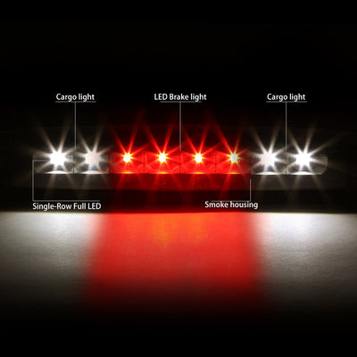 D-Motoring - Third Brake Light - LED - Black Housing - Smoked Lens - Plug-n-Play - 97-07 Dodge Dakota - 2