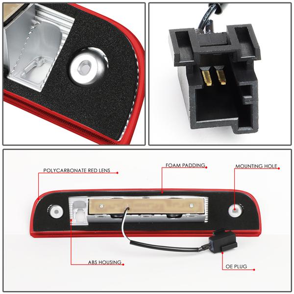07-12 Dodge Nitro Full LED 3rd Third Brake Light - Red - 3BL-DNIT07-LED-RD - 4