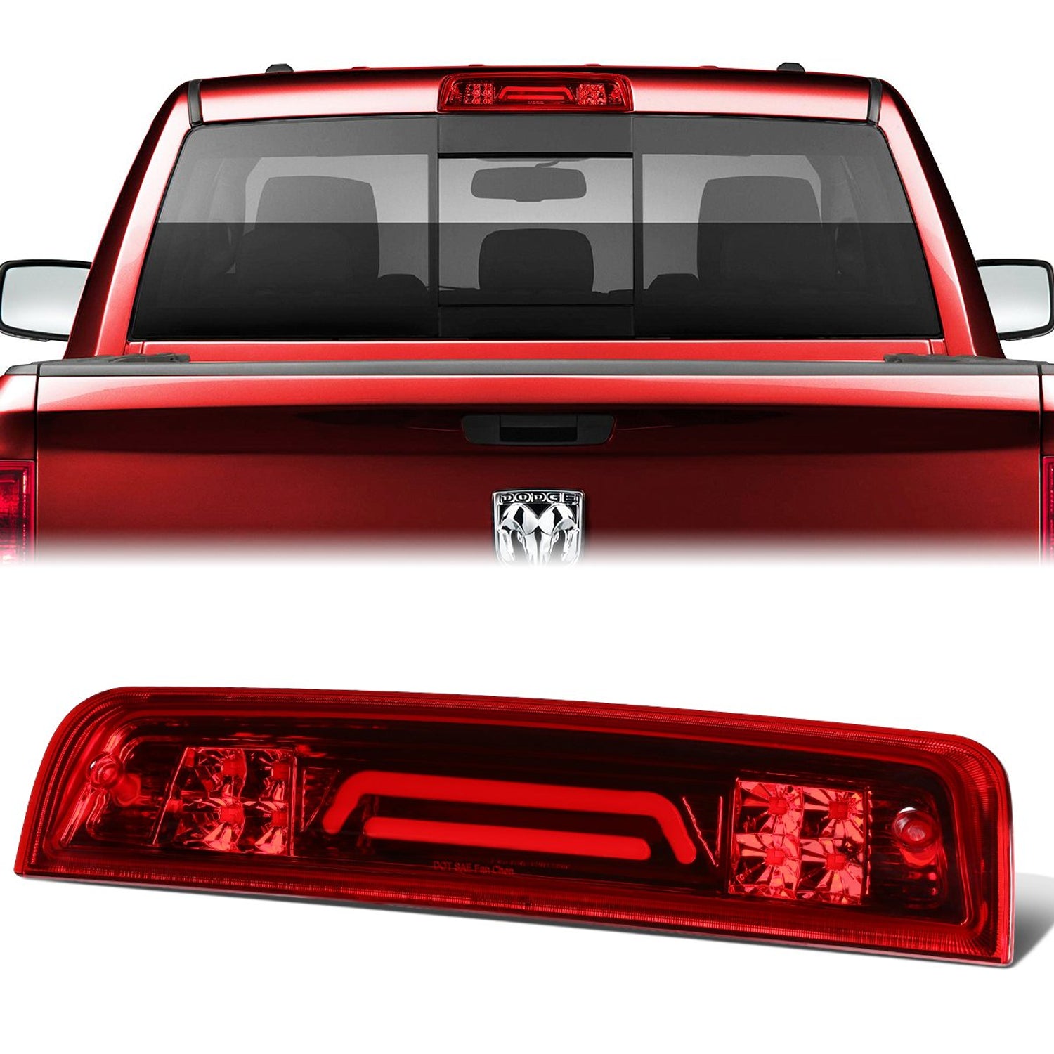 LED 3rd Brake Light <br>09-10 Dodge Ram 1500, 10-17 Ram 1500-3500