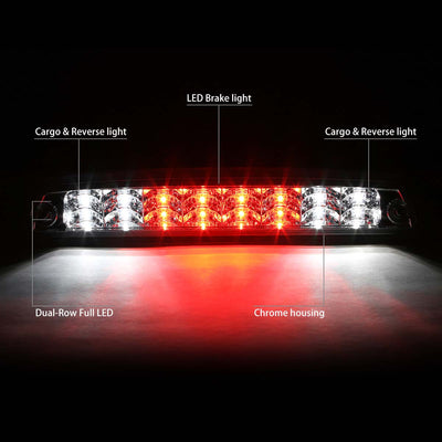 D-Motoring - Third Brake Light - LED - Chrome Housing - Plug-n-Play - Dodge RAM 1500 / 2500 / 3500 - 2