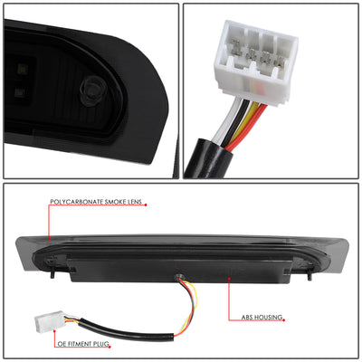 D-Motoring - Third Brake Light - LED - Black Housing - Smoked Lens - Plug-n-Play - Dodge RAM 1500 / 2500 / 3500 - 3