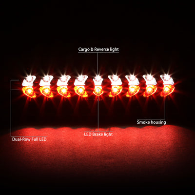 D-Motoring - Third Brake Light - LED - Black Housing - Smoked Lens - Plug-n-Play - Dodge RAM 1500 / 2500 / 3500 - 2