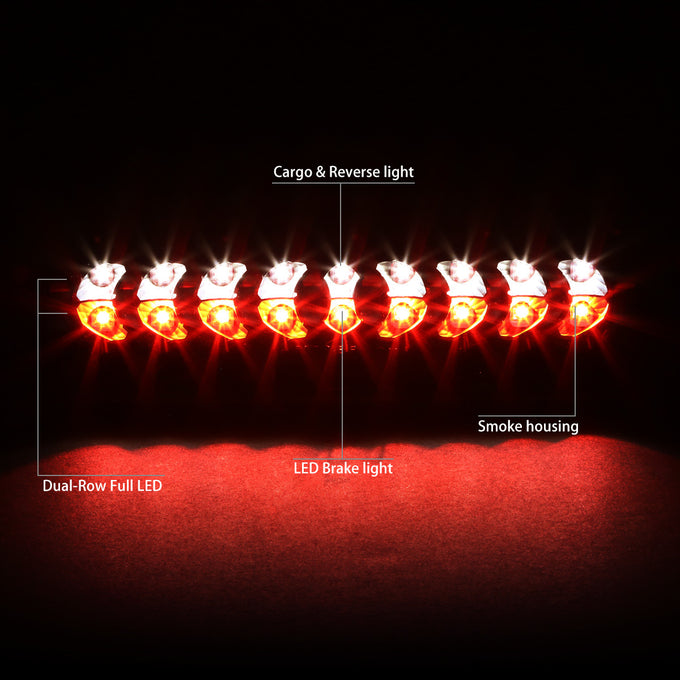 D-Motoring - Third Brake Light - LED - Black Housing - Smoked Lens - Plug-n-Play - Dodge RAM 1500 / 2500 / 3500 - 2