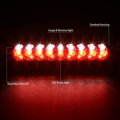 D-Motoring - Third Brake Light - LED - Smoked Lens - Plug-n-Play - Dodge RAM 1500 / 2500 / 3500 - 2