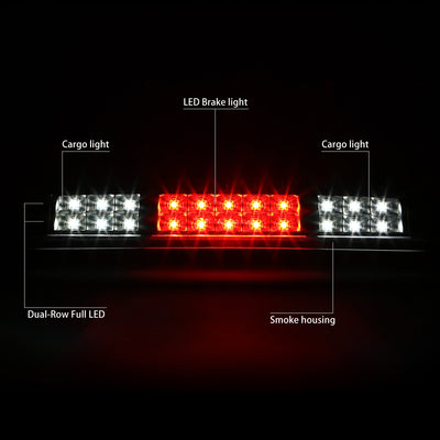 D-Motoring - Third Brake Light - LED - Black Housing - Smoked Lens - Plug-n-Play - Ford F-150 / Explorer Sport Trac / Lobo / Lincoln Mark Lt - 2
