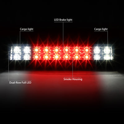 D-Motoring - Third Brake Light - LED - Smoked Lens - Plug-n-Play - Ford F-150 / Lincoln Mark LT - 2