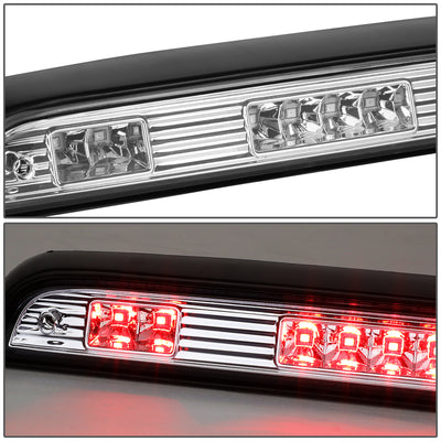 D-Motoring - 92-96 Ford F-150 F-250 F-350 BroncoThird Brake Light - LED - Chrome Housing - Clear Lens - Plug-n-Play - 3
