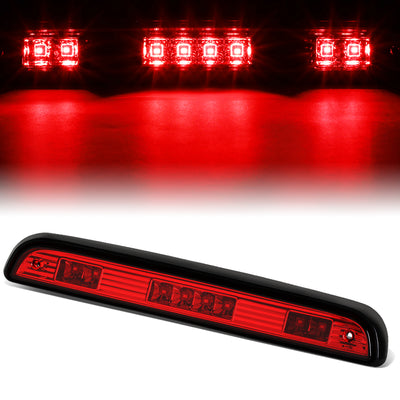 D-Motoring - 92-96 Ford F-150 F-250 F-350 BroncoThird Brake Light - LED - Red Housing - Red Lens - Plug-n-Play - 1
