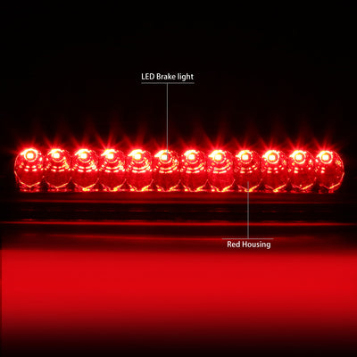 D-Motoring - Third Brake Light - LED - Red Lens - Plug-n-Play - 98-01 Ford Explorer - 2