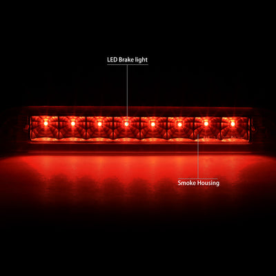 D-Motoring - Third Brake Light - LED - Black Housing - Smoked Lens - Plug-n-Play - Ford Escape / Mercury Mariner - 3