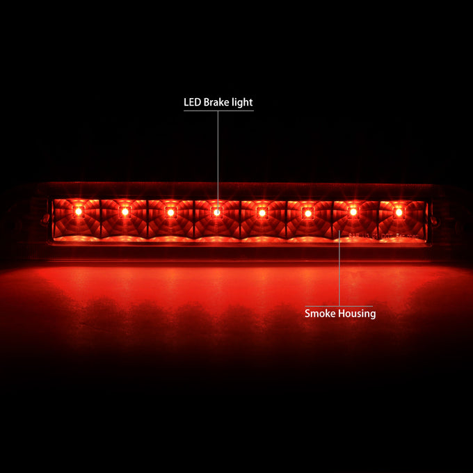 D-Motoring - Third Brake Light - LED - Black Housing - Smoked Lens - Plug-n-Play - Ford Escape / Mercury Mariner - 3