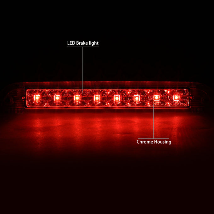 D-Motoring - Third Brake Light - LED - Chrome Housing - Plug-n-Play - Ford Escape / Mercury Mariner - 3