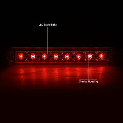 D-Motoring - Third Brake Light - LED - Smoked Lens - Plug-n-Play - Ford Escape / Mercury Mariner - 3